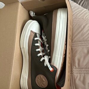 Jack Purcell x Todd Snyder Converse High-Tops in Dark Green and White like new